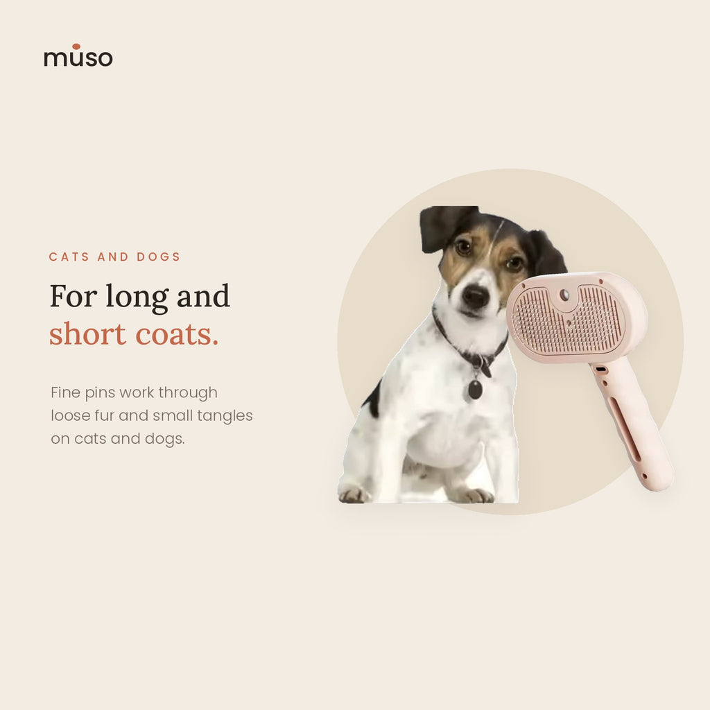 The Mist Brush – Spray Grooming Brush for Cats and Dogs