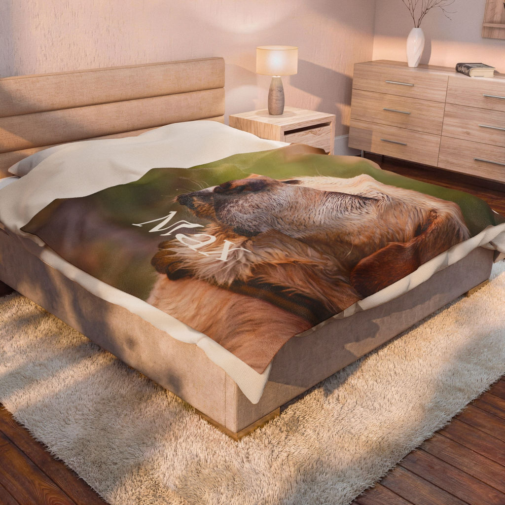 The Portrait Blanket by MUSO, printed to order in the USA