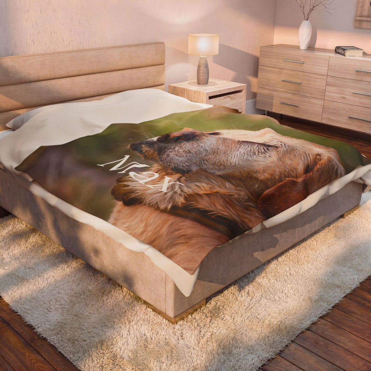 The Portrait Blanket by MUSO, printed to order in the USA