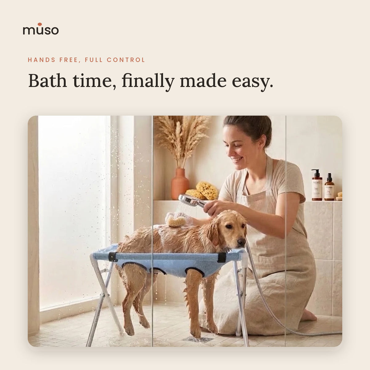 The Grooming Hammock – Foldable Bath & Nail Trim Support for Dogs and Cats
