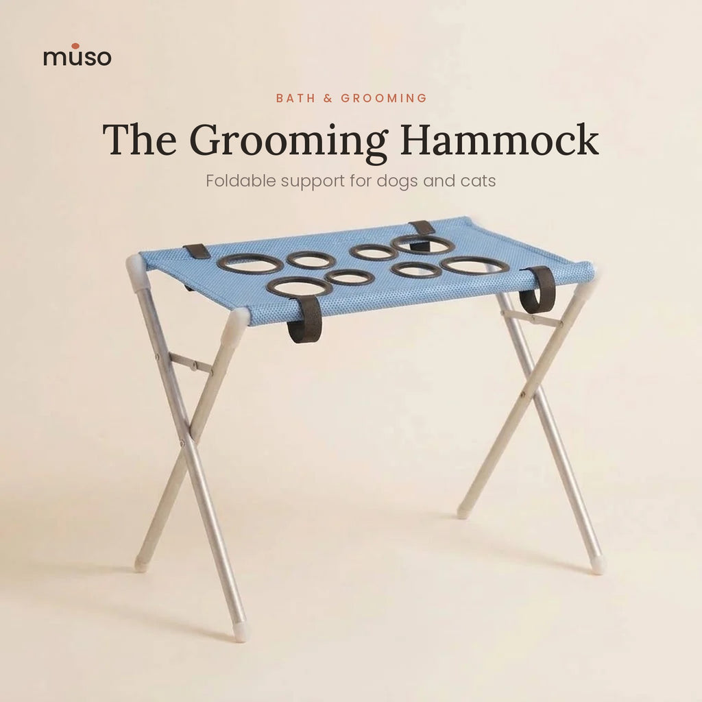 The Grooming Hammock – Foldable Bath & Nail Trim Support for Dogs and Cats