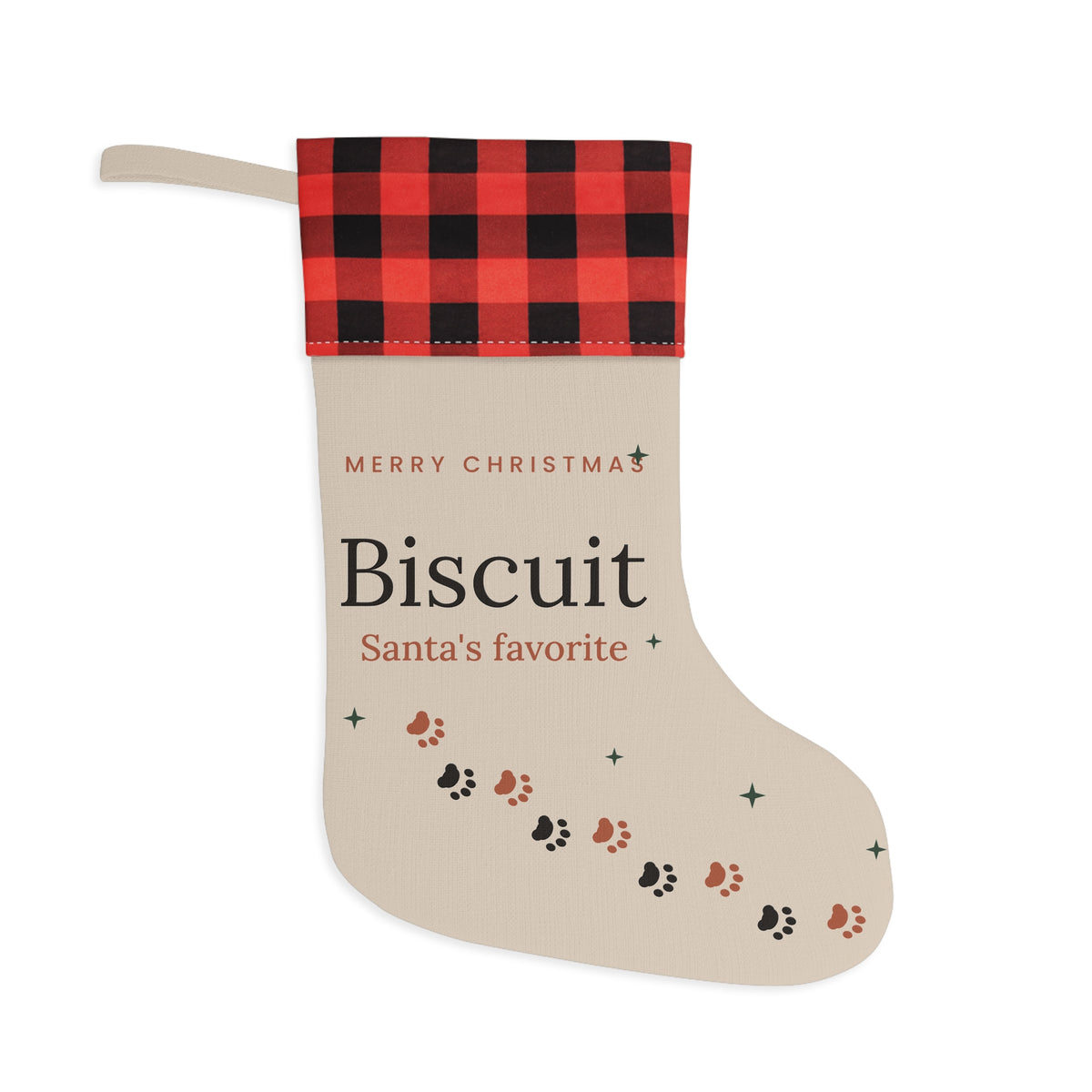 The Paw Stocking – Personalized Christmas Stocking for Pets
