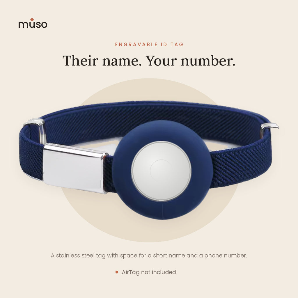 The Tracker Collar – Elastic AirTag Cat Collar with ID Tag