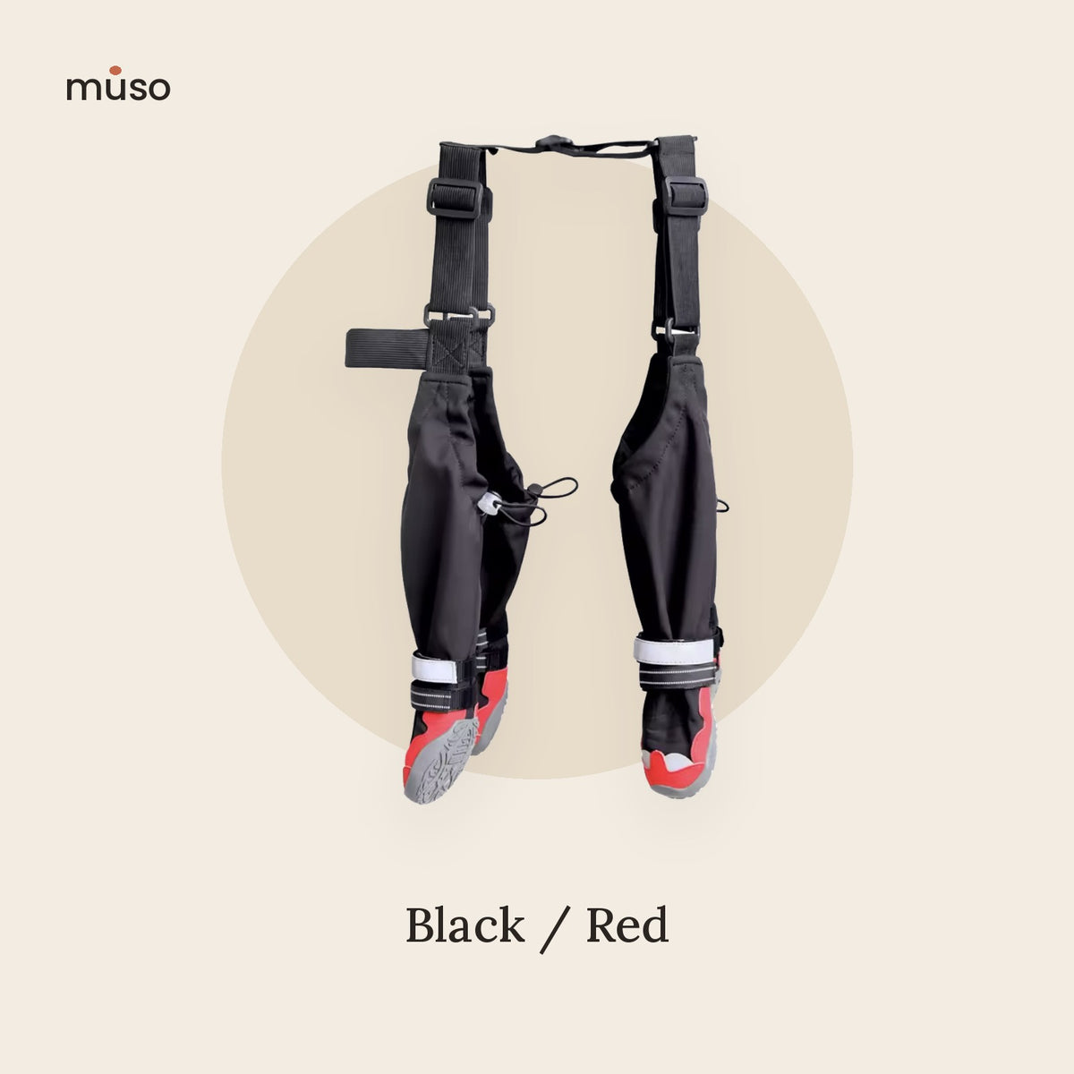 The All-Weather Leggings – Dog Boots with Leg Covers & Suspenders