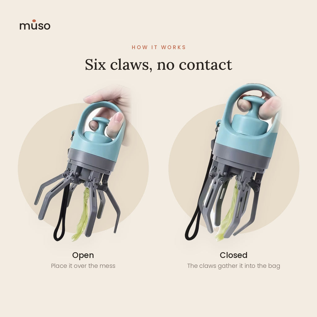 The Claw Scoop – Hands-Free Dog Poop Picker with Bag Dispenser