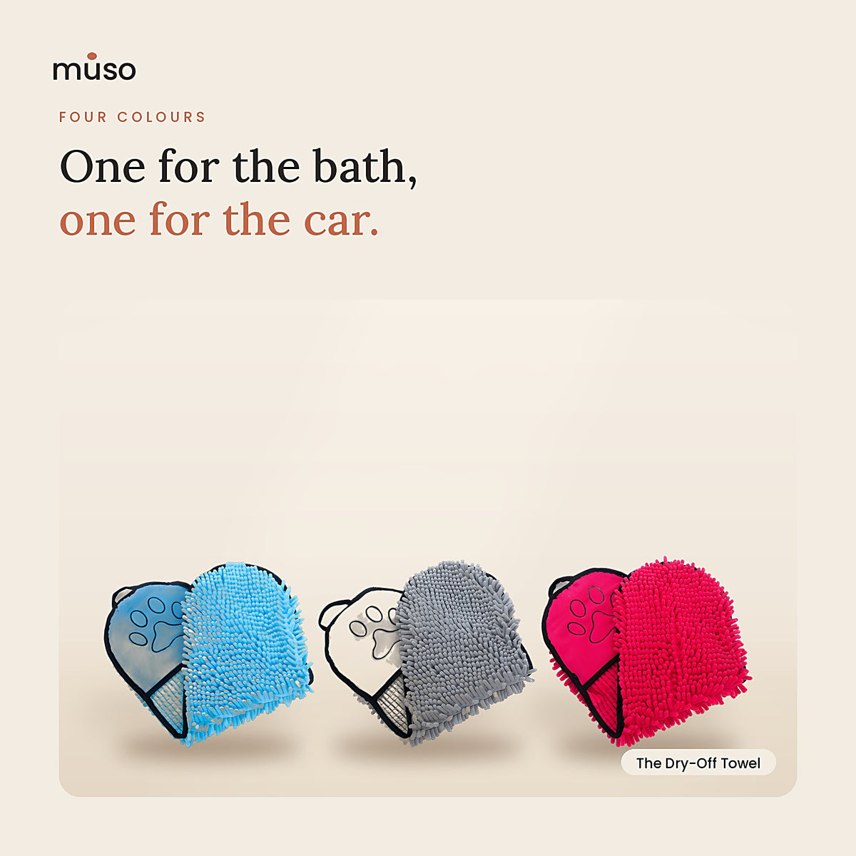 The Dry-Off Towel: all colours
