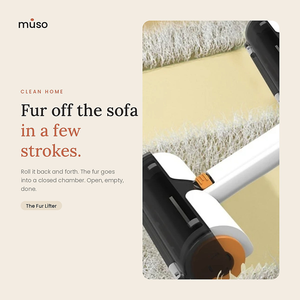 The Fur Lifter: in use at home
