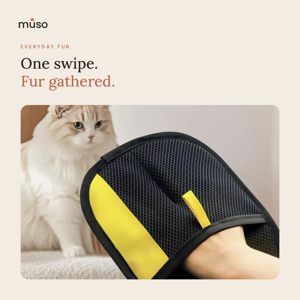 The Fur Mitt – Reusable Pet Hair Remover Glove for Sofas, Clothes & Coats