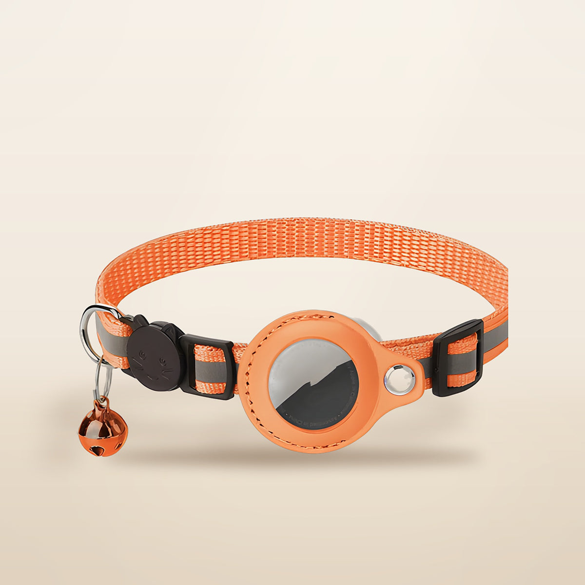 The Tracker Collar by MUSO with AirTag holder, orange